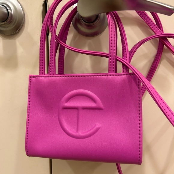 Telfar Pink Azalea mini Pink Small Shopping Bag NWOT - Picture 2 of 15